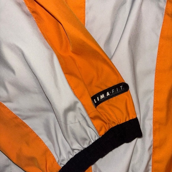 Vintage Nike Clima Fit Windbreaker Jacket Marines Rare Yellow Classic Orange - Picture 7 of 10